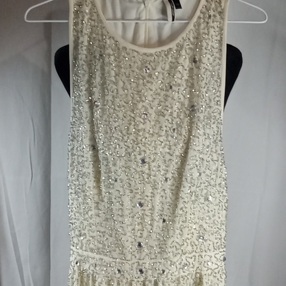 Topshop white beaded rompers size 12 - Picture 2 of 10